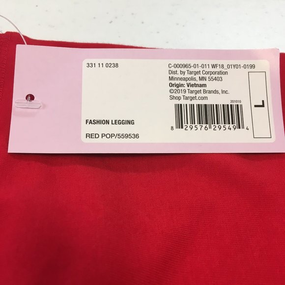 Womens Wild Fable High Rise Stretch Red Skinny Leggings Choose Size - Picture 6 of 6